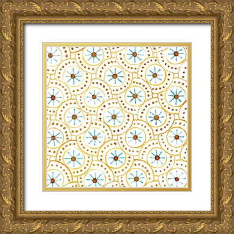 Going Circles IV Gold Ornate Wood Framed Art Print with Double Matting by Smith, Hope