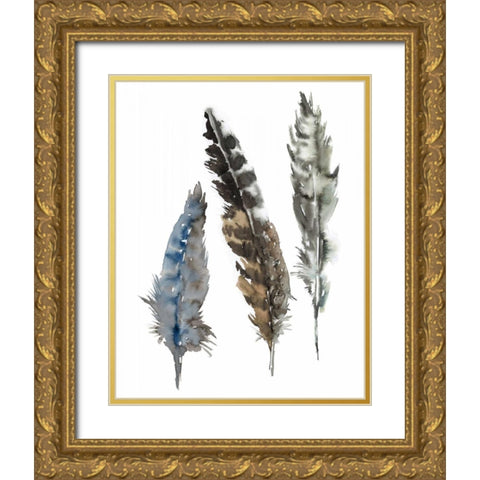 A Light Touch II Gold Ornate Wood Framed Art Print with Double Matting by Meyers, Rebecca