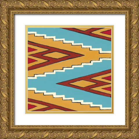 Earth River Gold Ornate Wood Framed Art Print with Double Matting by Smith, Hope