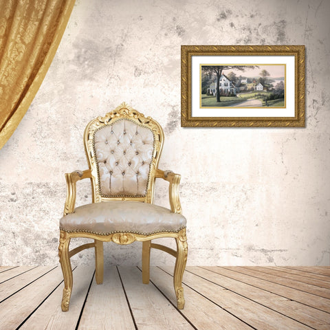 Reminiscing Gold Ornate Wood Framed Art Print with Double Matting by Saunders, Bill