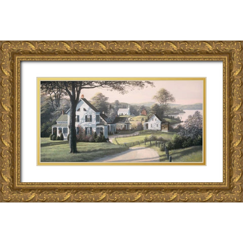 Reminiscing Gold Ornate Wood Framed Art Print with Double Matting by Saunders, Bill
