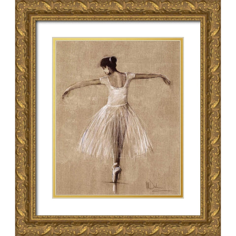 Bourees I Gold Ornate Wood Framed Art Print with Double Matting by Dulon, Mary