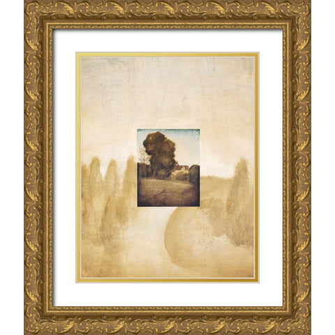 Dream House II Gold Ornate Wood Framed Art Print with Double Matting by Miller, Ronald