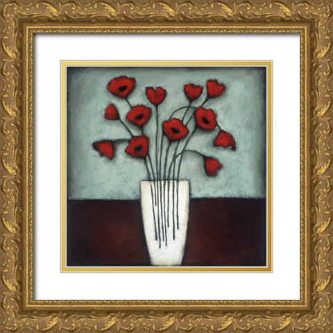 Incandescence Gold Ornate Wood Framed Art Print with Double Matting by Eve