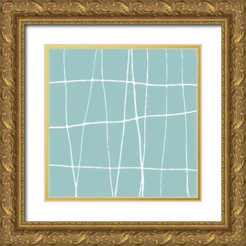 Circular Motion Gold Ornate Wood Framed Art Print with Double Matting by Barnes, Natasha