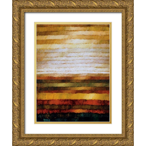 Preria Gold Ornate Wood Framed Art Print with Double Matting by Burdy, Zenon
