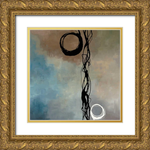 A Foggy Day Gold Ornate Wood Framed Art Print with Double Matting by Maitland, Laurie