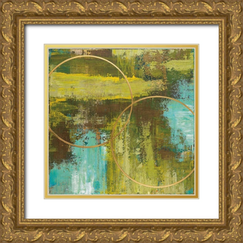 Aller Chartreuse Gold Ornate Wood Framed Art Print with Double Matting by St.Germain, Patrick
