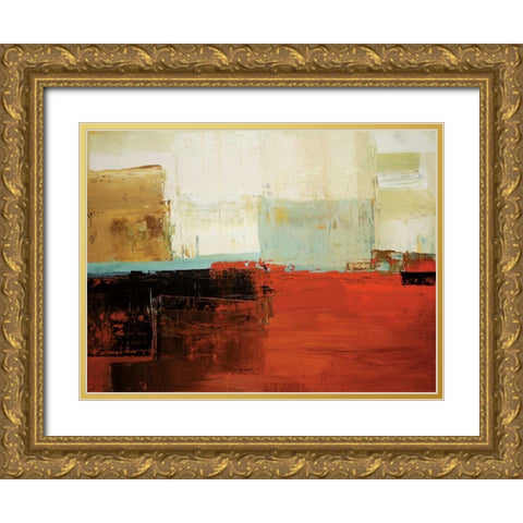 Umber Tones Gold Ornate Wood Framed Art Print with Double Matting by Colbert , Peter