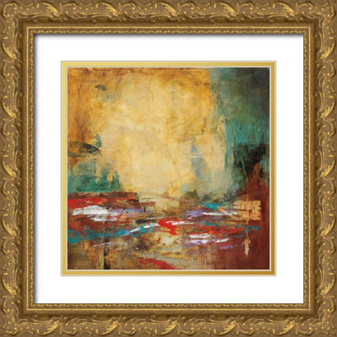 Abulia Gold Ornate Wood Framed Art Print with Double Matting by Villarreal Santos, Nancy