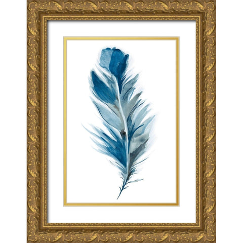 Midnight I Gold Ornate Wood Framed Art Print with Double Matting by Golden, Corrie