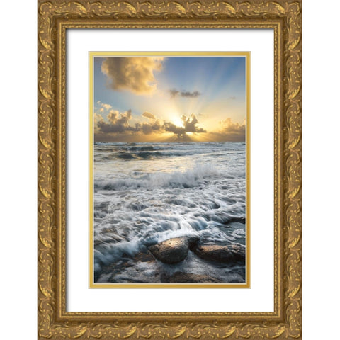 Crash Gold Ornate Wood Framed Art Print with Double Matting by Celebrate Life Gallery