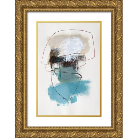 In The Middle II Gold Ornate Wood Framed Art Print with Double Matting by Barnes, Natasha