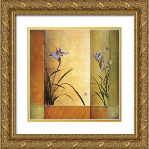 Terra Cotta Garden Gold Ornate Wood Framed Art Print with Double Matting by Li-Leger, Don