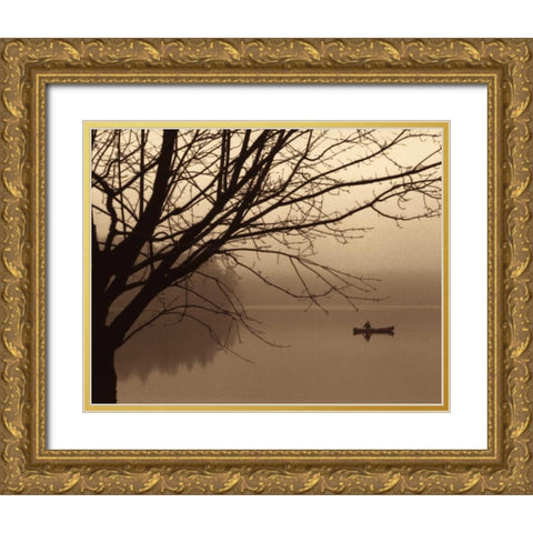 Quiet Seclusion I Gold Ornate Wood Framed Art Print with Double Matting by Harris, Keith