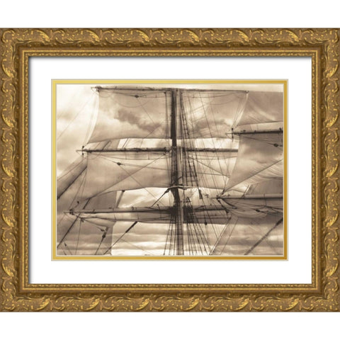 Nautical Dream II Gold Ornate Wood Framed Art Print with Double Matting by Stevens, David