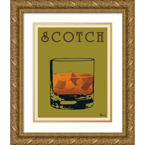 Scotch Gold Ornate Wood Framed Art Print with Double Matting by Harlem, Lee