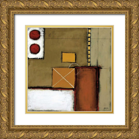 Shaken Gold Ornate Wood Framed Art Print with Double Matting by St.Germain, Patrick