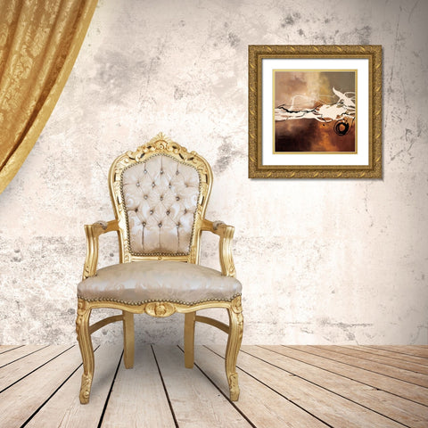 Copper Melody II Gold Ornate Wood Framed Art Print with Double Matting by Maitland, Laurie