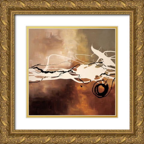 Copper Melody II Gold Ornate Wood Framed Art Print with Double Matting by Maitland, Laurie