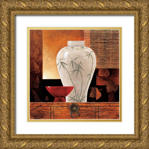 Dynasty I Gold Ornate Wood Framed Art Print with Double Matting by Mallett, Keith