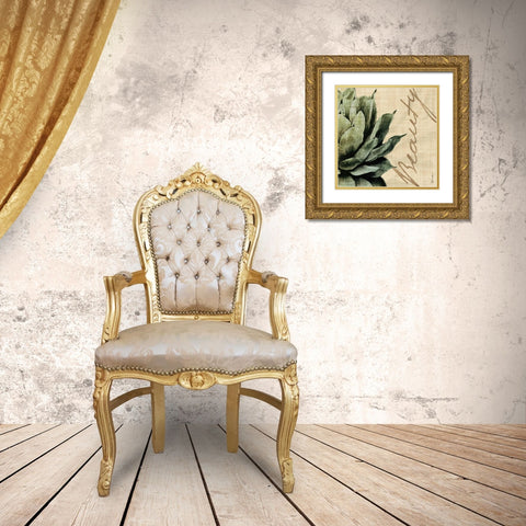 Beauty Gold Ornate Wood Framed Art Print with Double Matting by Venter, Tandi
