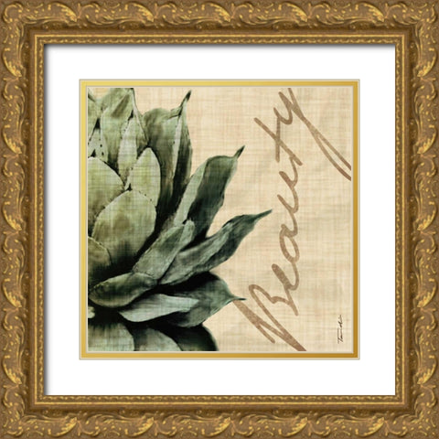 Beauty Gold Ornate Wood Framed Art Print with Double Matting by Venter, Tandi