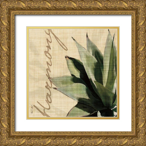Harmony Gold Ornate Wood Framed Art Print with Double Matting by Venter, Tandi