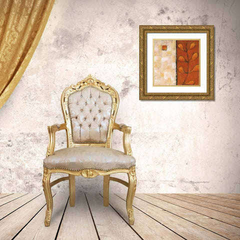 Seasons I Gold Ornate Wood Framed Art Print with Double Matting by Salemink-Roos, Ursula