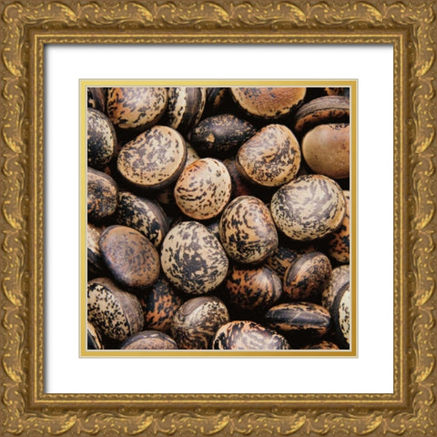 Pebble Textures Gold Ornate Wood Framed Art Print with Double Matting by Maihara/Watt, Jeff/Boyce
