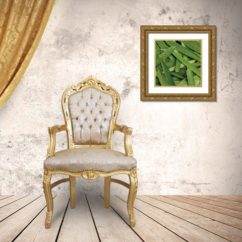 Scattered Leaves Gold Ornate Wood Framed Art Print with Double Matting by Maihara/Watt, Jeff/Boyce