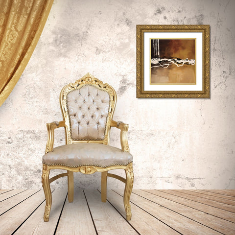 Copper Concerto I Gold Ornate Wood Framed Art Print with Double Matting by Maitland, Laurie