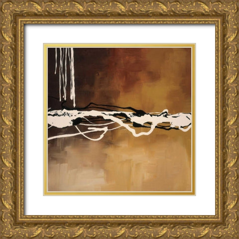 Copper Concerto I Gold Ornate Wood Framed Art Print with Double Matting by Maitland, Laurie