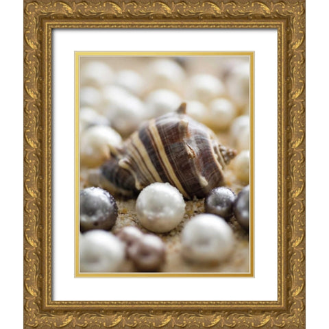 Sea Jewels II Gold Ornate Wood Framed Art Print with Double Matting by Maihara/Watt, Jeff/Boyce