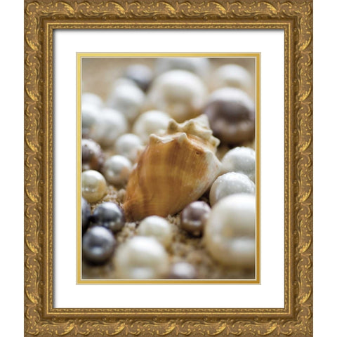 Sea Jewels III Gold Ornate Wood Framed Art Print with Double Matting by Maihara/Watt, Jeff/Boyce