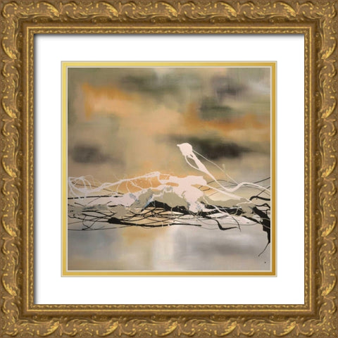 Secret Garden Gold Ornate Wood Framed Art Print with Double Matting by Maitland, Laurie