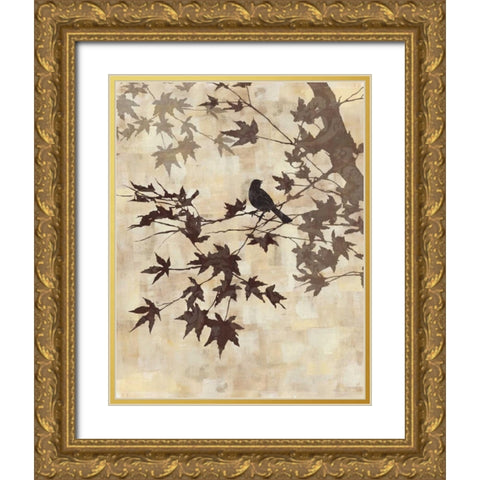 Maple Chorus II Gold Ornate Wood Framed Art Print with Double Matting by Mallett, Keith