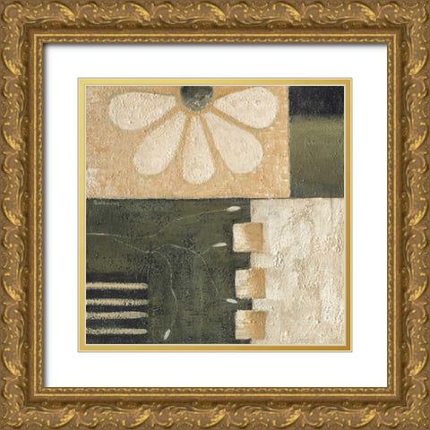 Flower Power II Gold Ornate Wood Framed Art Print with Double Matting by Salemink-Roos, Ursula