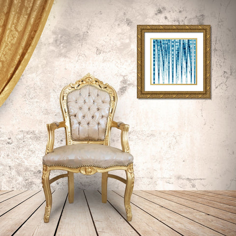 Icicles Gold Ornate Wood Framed Art Print with Double Matting by Butler, Jane-Ann