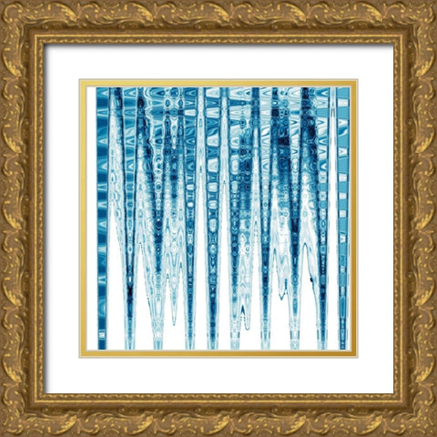 Icicles Gold Ornate Wood Framed Art Print with Double Matting by Butler, Jane-Ann