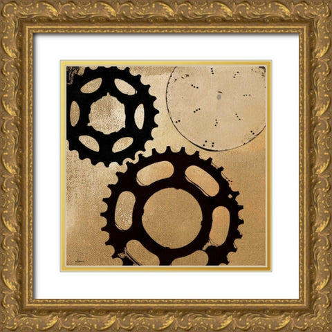 Sprockets I Gold Ornate Wood Framed Art Print with Double Matting by NOAH