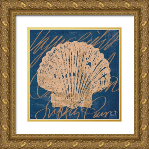 By the Seashore I Gold Ornate Wood Framed Art Print with Double Matting by Basil, Jason