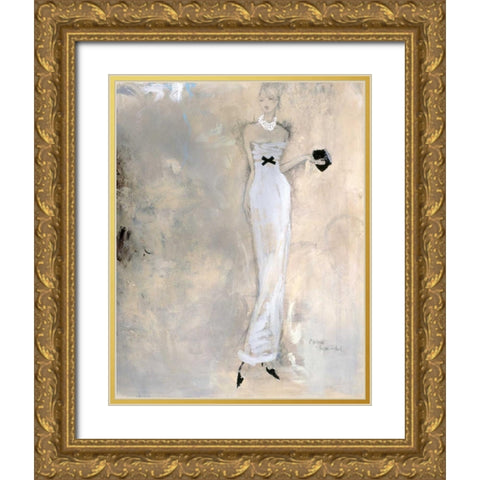 Colors of Night III Gold Ornate Wood Framed Art Print with Double Matting by Stajan-Ferkul, Andrea