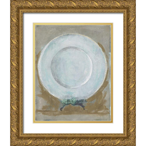Dinner Plate II Gold Ornate Wood Framed Art Print with Double Matting by Stajan-Ferkul, Andrea