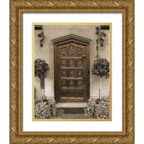 Charming Gold Ornate Wood Framed Art Print with Double Matting by Maihara/Watt, Jeff/Boyce