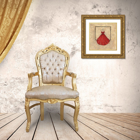 Take Me Dancing II Gold Ornate Wood Framed Art Print with Double Matting by Stajan-Ferkul, Andrea
