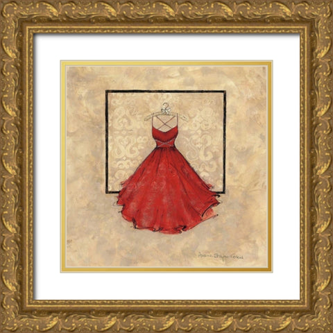 Take Me Dancing II Gold Ornate Wood Framed Art Print with Double Matting by Stajan-Ferkul, Andrea