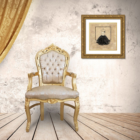 Take Me Dancing III Gold Ornate Wood Framed Art Print with Double Matting by Stajan-Ferkul, Andrea