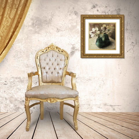 Natures Blossoms IV Gold Ornate Wood Framed Art Print with Double Matting by Friedman, Susan