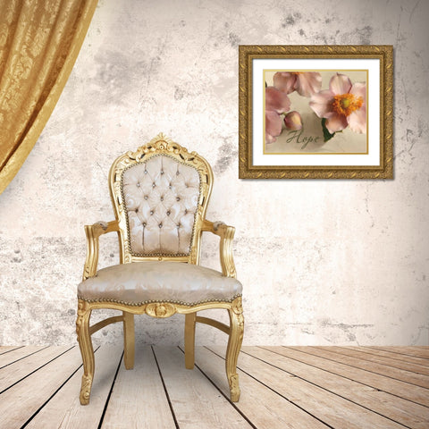 Hope Gold Ornate Wood Framed Art Print with Double Matting by Tanner, Jan